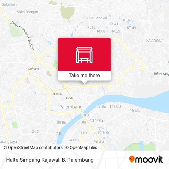 Halte Simpang Rajawali B map