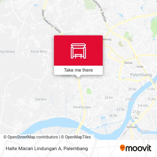 Halte Macan Lindungan A map