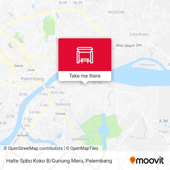 Halte Spbu Koko B/Gunung Meru map