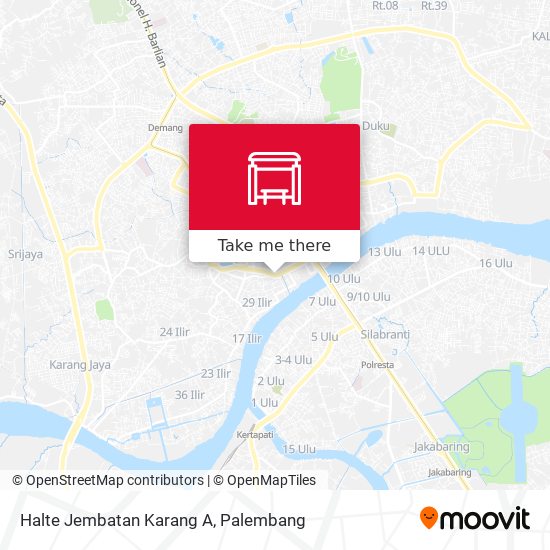 Halte Jembatan Karang A map