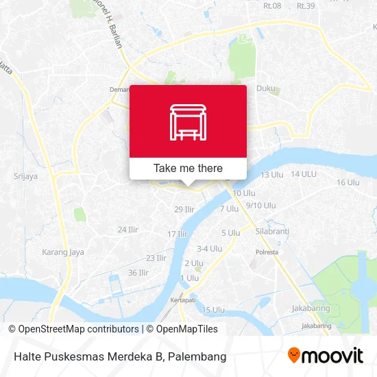 Halte Puskesmas Merdeka B map