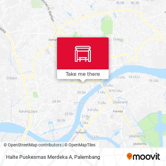 Halte Puskesmas Merdeka A map
