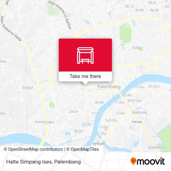 Halte Simpang Ises map