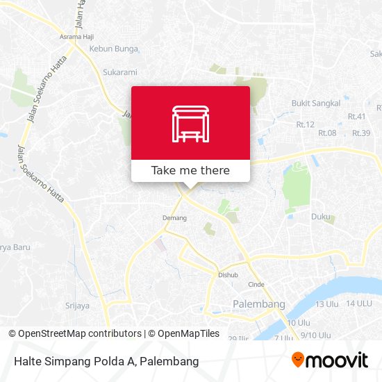 Halte Simpang Polda A map