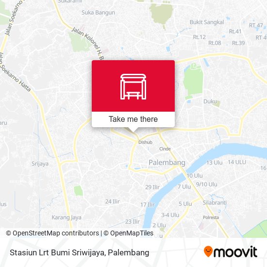 Stasiun Lrt Bumi Sriwijaya map