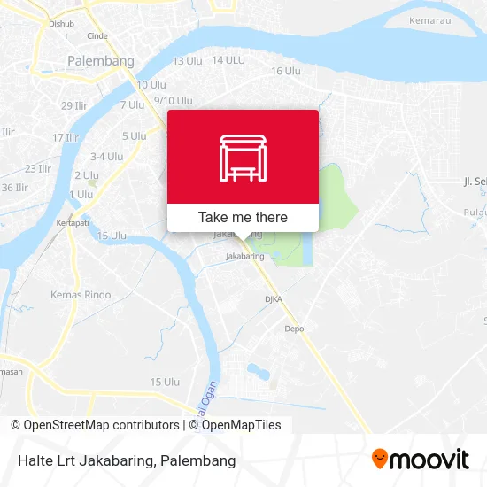 Halte Lrt Jakabaring map