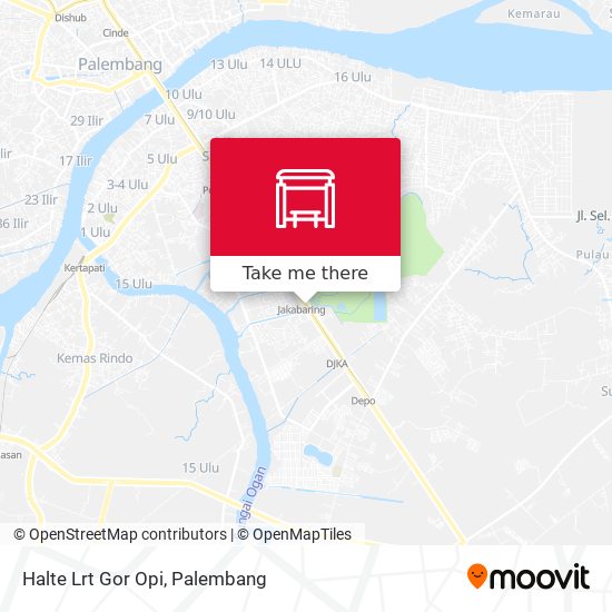 Halte Lrt Gor Opi map