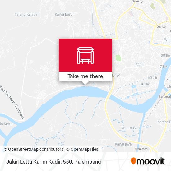 Jalan Lettu Karim Kadir, 550 map