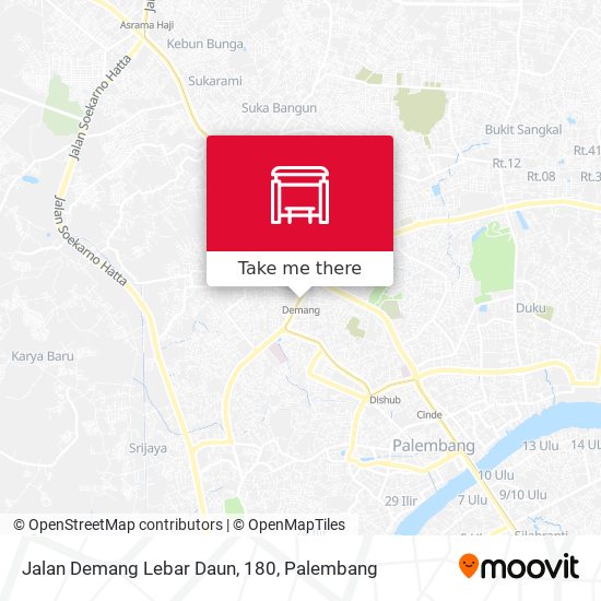 Jalan Demang Lebar Daun, 180 map