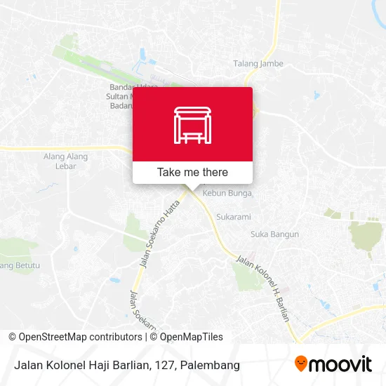Jalan Kolonel Haji Barlian, 127 map