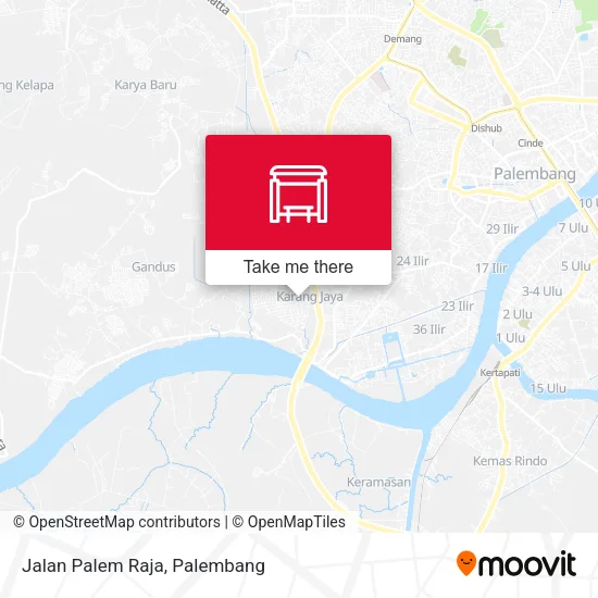 Jalan Palem Raja map