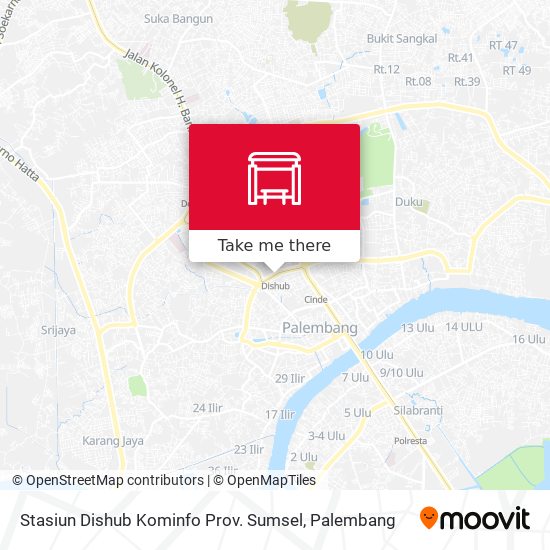 Stasiun Dishub Kominfo Prov. Sumsel map