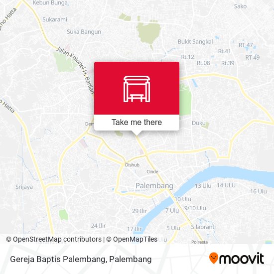 Gereja Baptis Palembang map