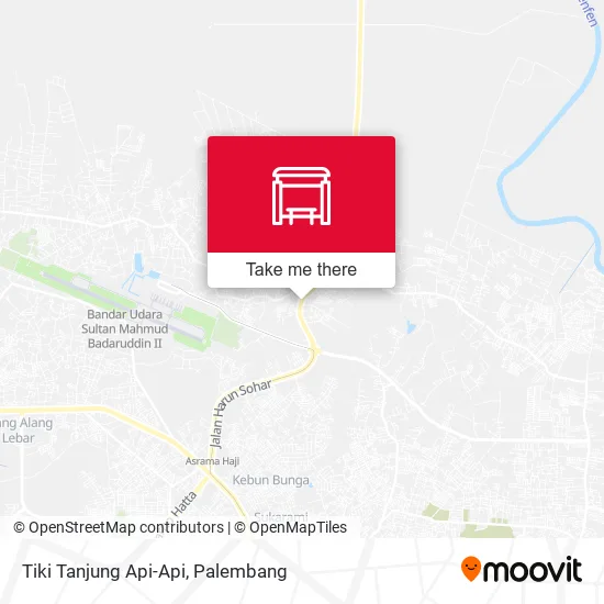 Tiki Tanjung Api-Api map