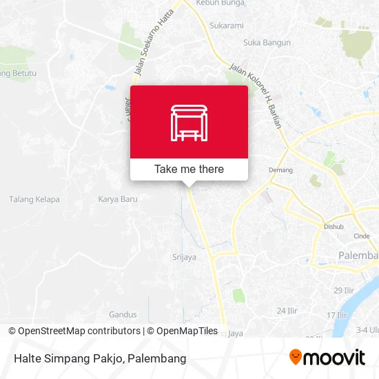 Halte Simpang Pakjo map