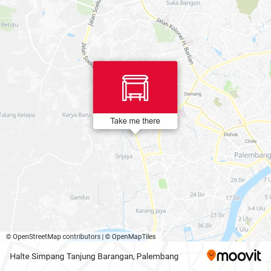 Halte Simpang Tanjung Barangan map