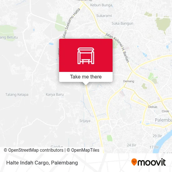 Halte Indah Cargo map