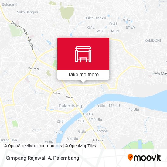 Simpang Rajawali A map