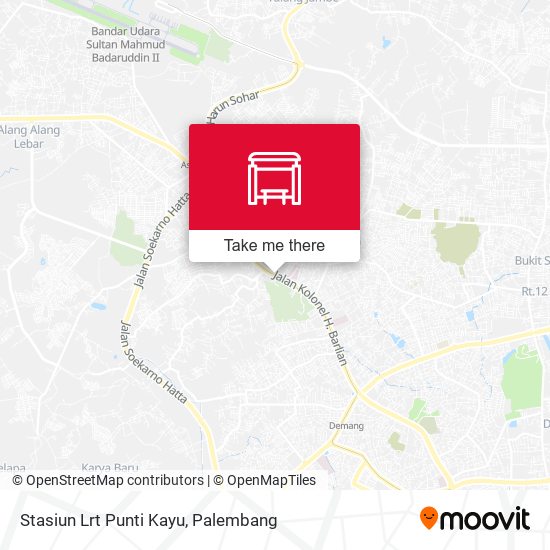Stasiun Lrt Punti Kayu map