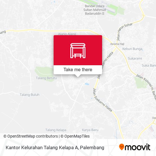 Kantor Kelurahan Talang Kelapa A map