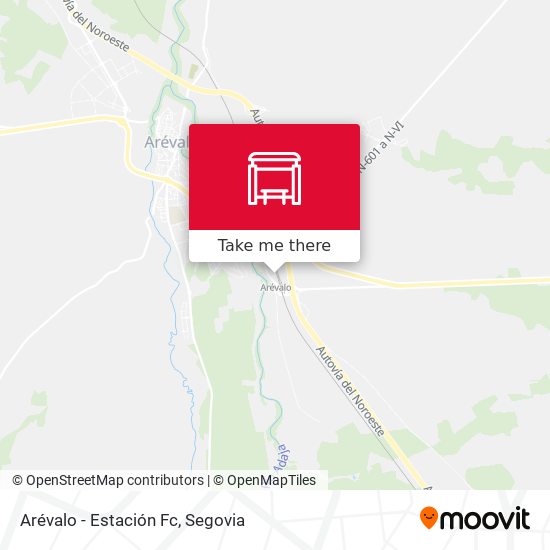 Arévalo - Estación Fc map