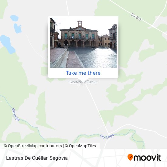 Lastras De Cuéllar map