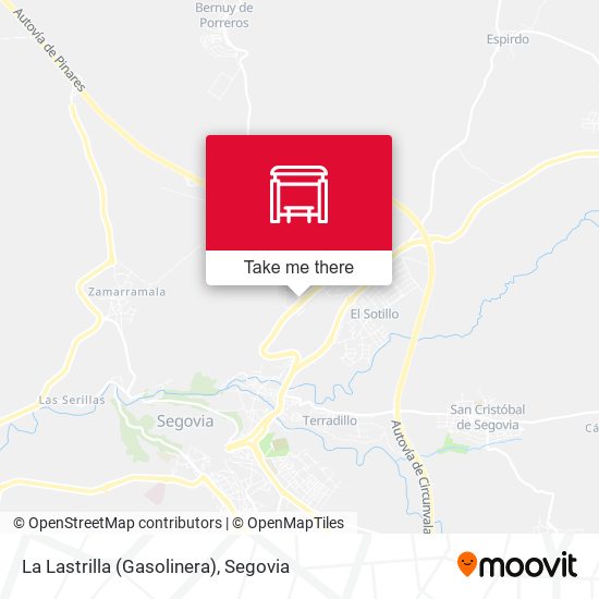 La Lastrilla (Gasolinera) map