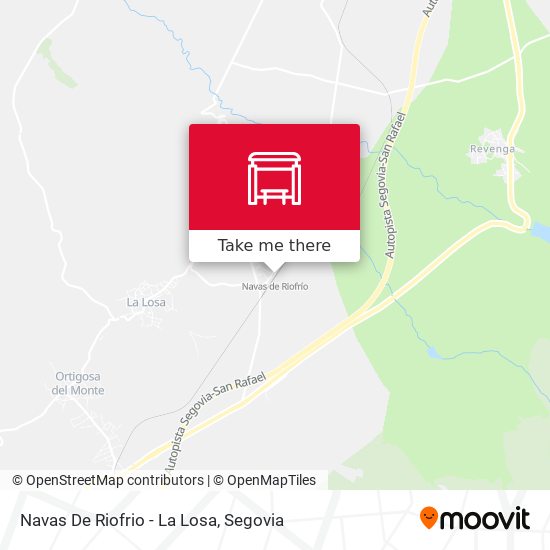 Navas De Riofrio - La Losa map