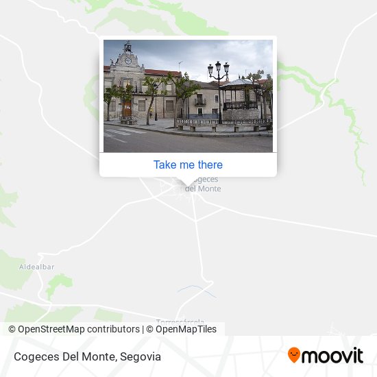 Cogeces Del Monte map