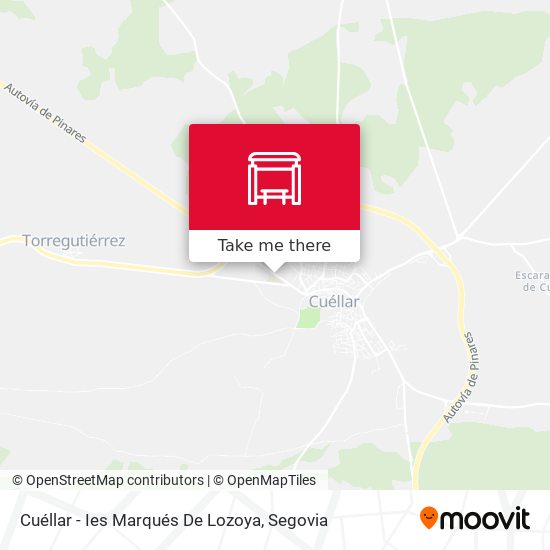Cuéllar - Ies Marqués De Lozoya map