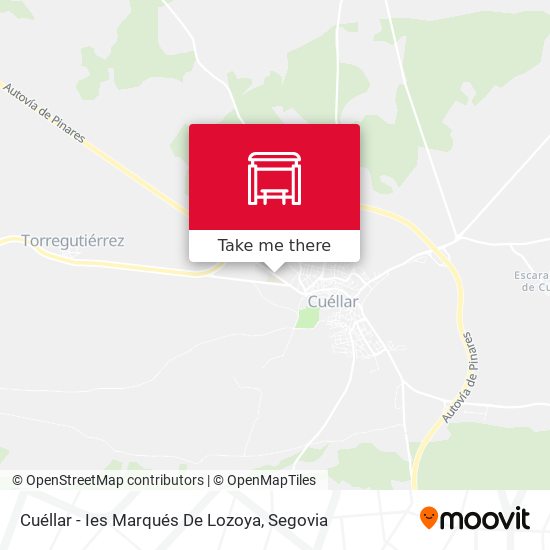 Cuéllar - Ies Marqués De Lozoya map