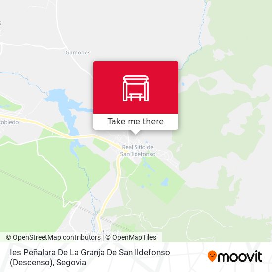 Ies Peñalara De La Granja De San Ildefonso (Descenso) map