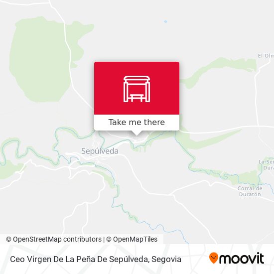 Ceo Virgen De La Peña De Sepúlveda map