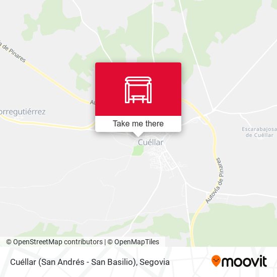 Cuéllar (San Andrés - San Basilio) map