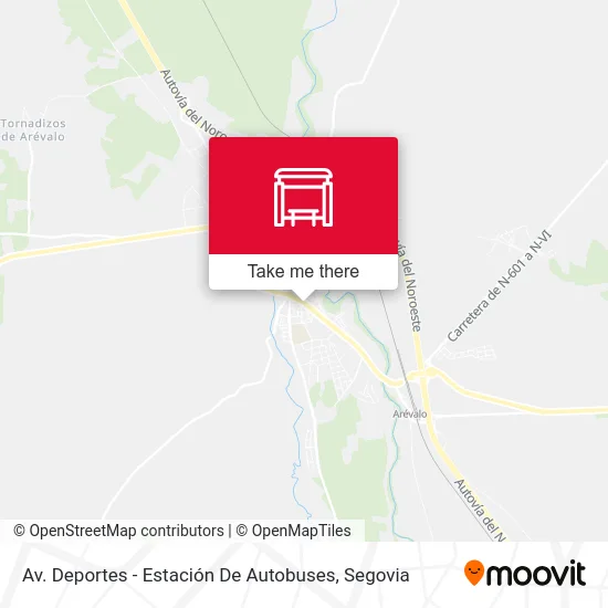 Av. Deportes - Estación De Autobuses map