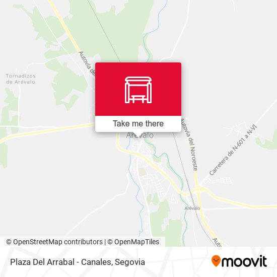 Plaza Del Arrabal - Canales map