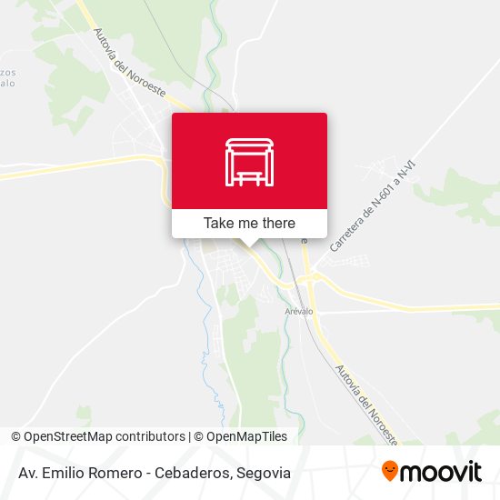 Av. Emilio Romero - Cebaderos map
