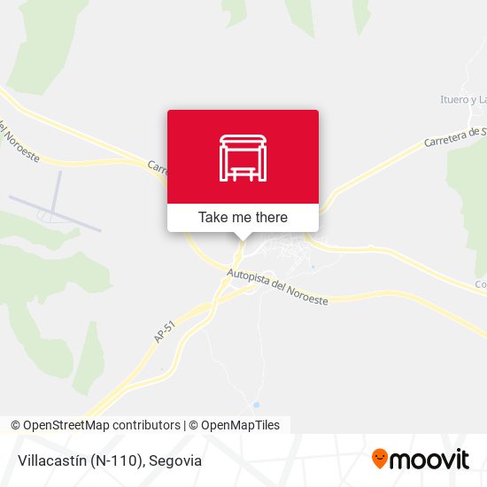 Villacastín (N-110) map