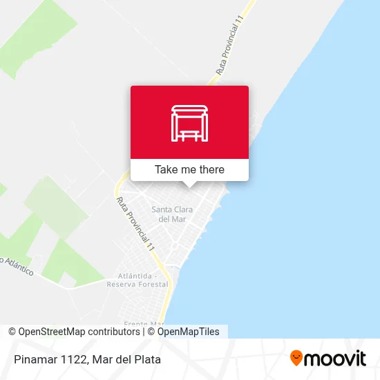 Pinamar 1122 map