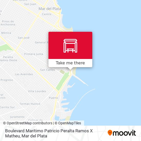 Mapa de Boulevard Marítimo Patricio Peralta Ramos X Matheu