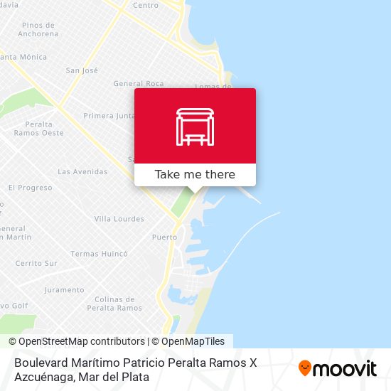 Boulevard Marítimo Patricio Peralta Ramos X Azcuénaga map