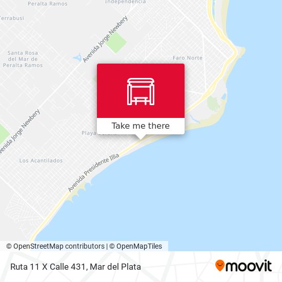 Mapa de Ruta 11 X Calle 431