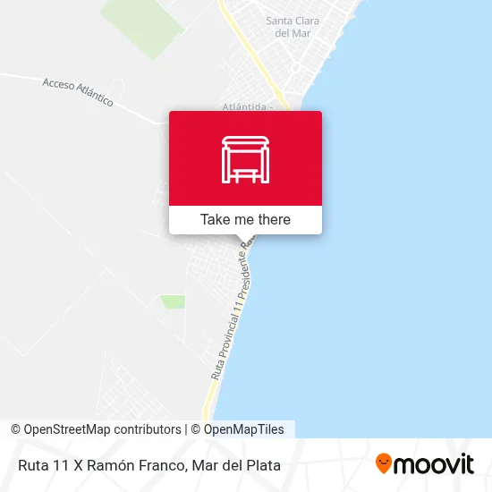 Ruta 11 X Ramón Franco map