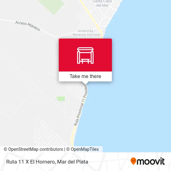 Ruta 11 X El Hornero map