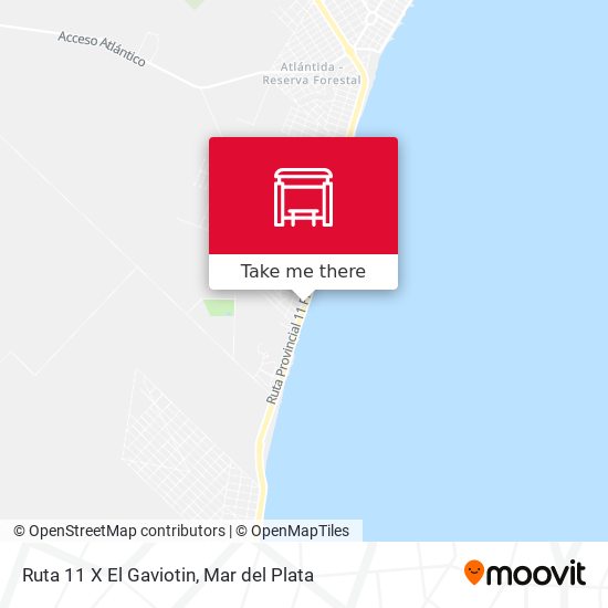 Ruta 11 X El Gaviotin map