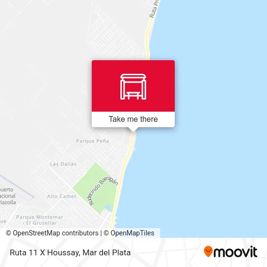 Ruta 11 X Houssay map