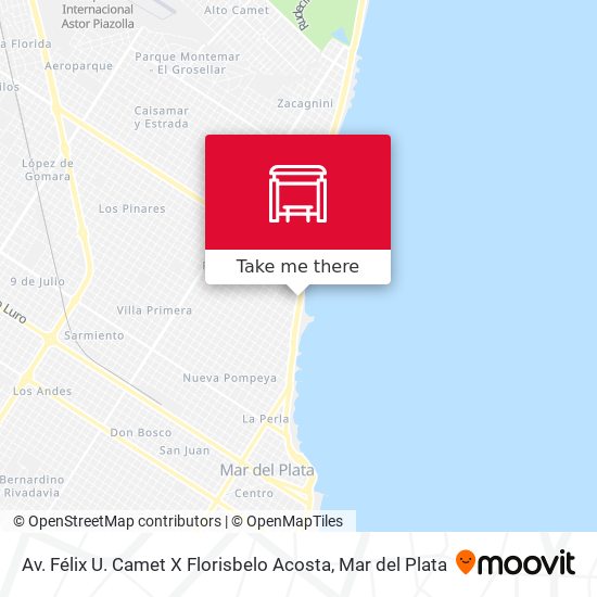 Av. Félix U. Camet X Florisbelo Acosta map