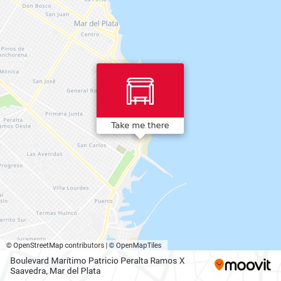 Boulevard Marítimo Patricio Peralta Ramos X Saavedra map