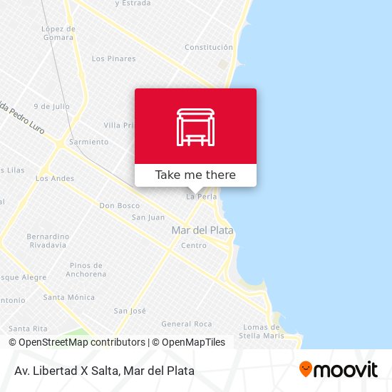 Av. Libertad X Salta map