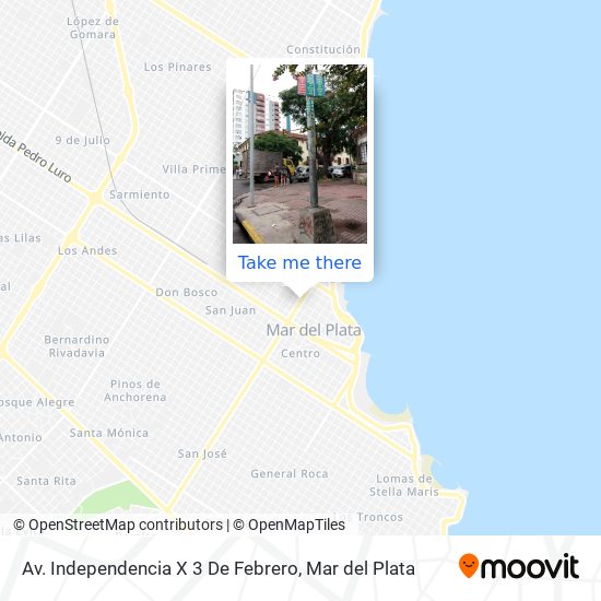 Av. Independencia X 3 De Febrero map